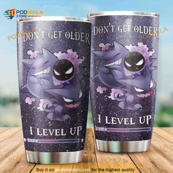 Pokemon Pocket Monsters I Level Up Gift For Lovers Travel Coffee Tumbler