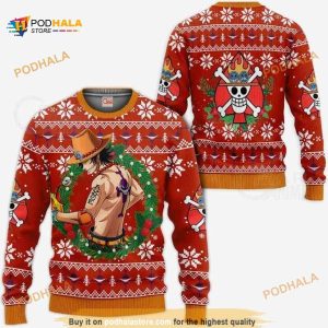 Portgas Ace One Piece Anime Xmas Ugly Christmas Sweater
