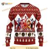 Power Ranger Red All Over Printed Funny Ugly Sweater