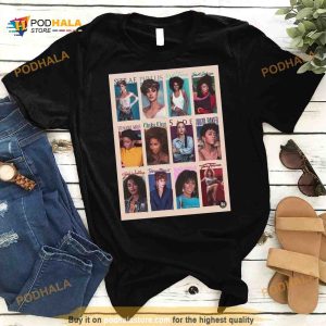 Powerhouses Singer Bad Girls Whitney Janet Jackson Poster Shirt