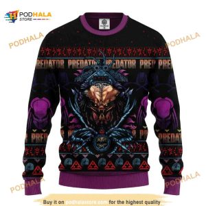 Predator Xmas Ugly Wool Sweater, Xmas Gifts