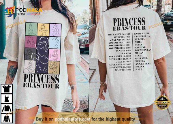 Princess Eras Tour Shirt, Swifties Gift For Women Men Fans