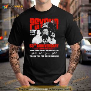 Psycho 63th Anniversary 1960 2023 Thank You For The Memories T Shirt