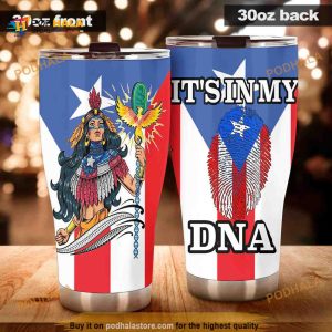 Puerto Rican Pride It’s In My DNA Coffee Tumbler