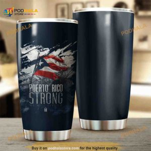 Puerto Rico New Strong Gift Travel Coffee Tumbler