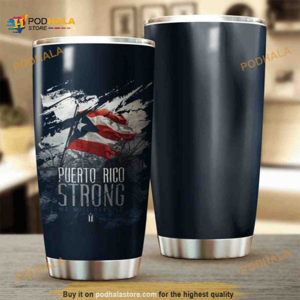 Puerto Rico New Strong Gift Travel Coffee Tumbler