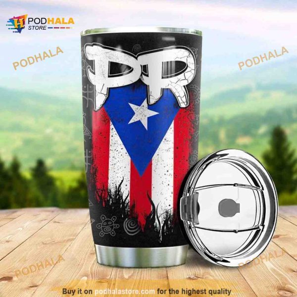 Puerto Rico Stainless Steel Cup Coffee Tumbler