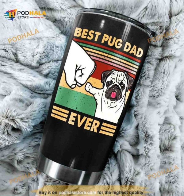 Pug Dad Stainless Steel Cup Coffee Tumbler