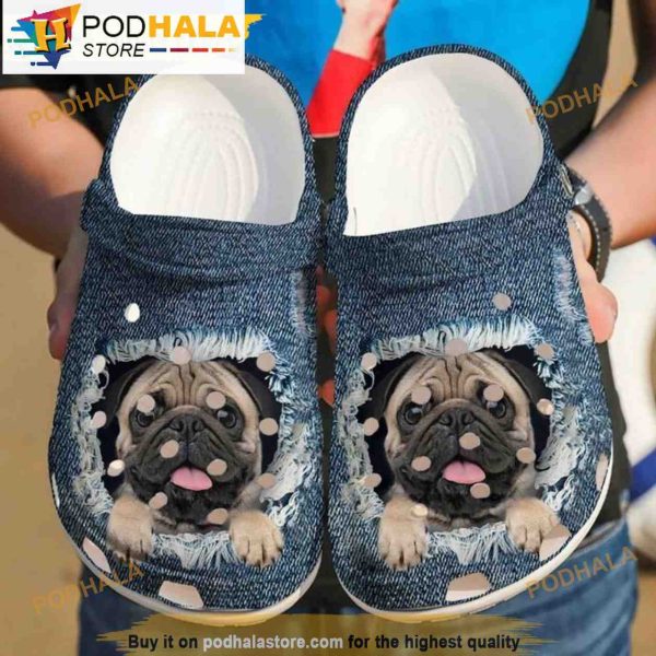 Pug Dog Lovers Classic 3D Funny Crocs