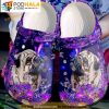 Pug Dog Purple Flower Animal 3D Funny Crocs