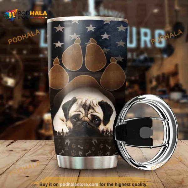 Pug Dog Stainless Steel Cup Coffee Tumbler