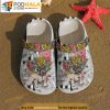 Pug Floral Pattern Dog 3D Funny Crocs Shoes