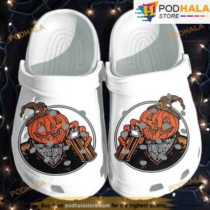 Pumpkin Hair Stylist 3D Funny Crocs Halloween