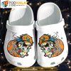 Pumpkin Skull Weed Cannabis 3D Funny Crocs Slippers