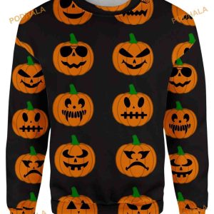 Pumpkins 3D Funny Ugly Sweater, Xmas Gifts