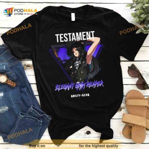 Purple Guilty Gear Strive Elegant Grim Reaper Testament Shirt