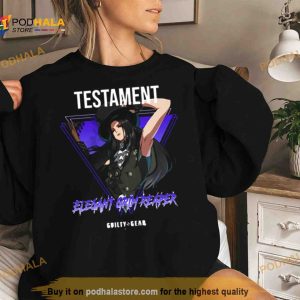 Purple Guilty Gear Strive Elegant Grim Reaper Testament Shirt 2