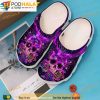 Purple Skull Gifts 3D Funny Crocs Slippers
