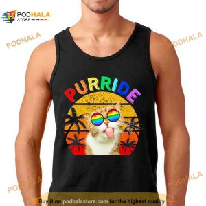 Purride Cat With Pride Sunglasses Shirt 2