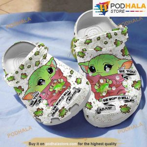 Puzzle Pieces Baby Yoda Autism 3D Funny Crocs