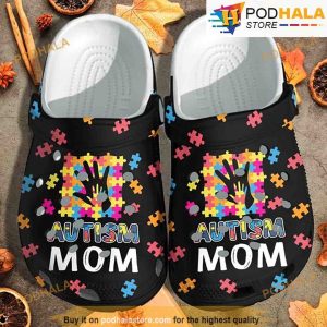 Puzzle Pieces Mom Autism 3D Funny Crocs