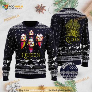 Queen Band Bohemian Rhapsody Ugly Christmas Sweater