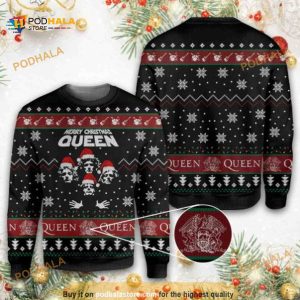 Queen Band Rock Ugly Xmas Wool Sweater, Xmas Gifts