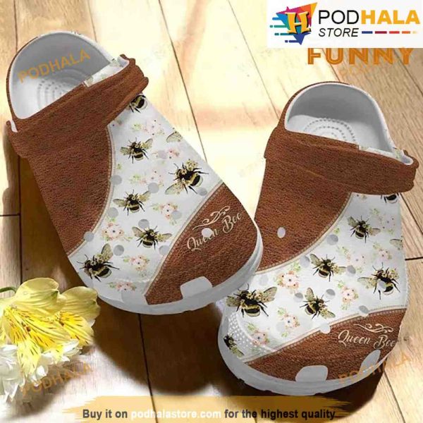 Queen Bee 3D Funny Crocs