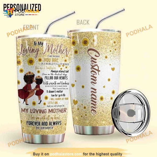 Queen To My Loving Mother Personalized Coffee Tumbler