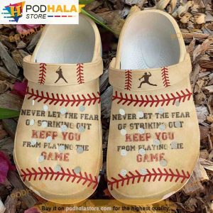 Quotes Baseball 3D Funny Crocs Clog Shoes