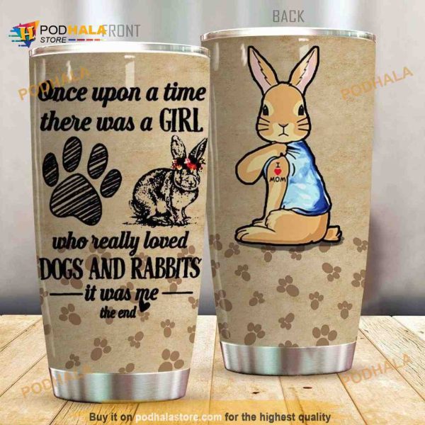 Rabbit Loves Mom Stainless Steel Cup Coffee Tumbler