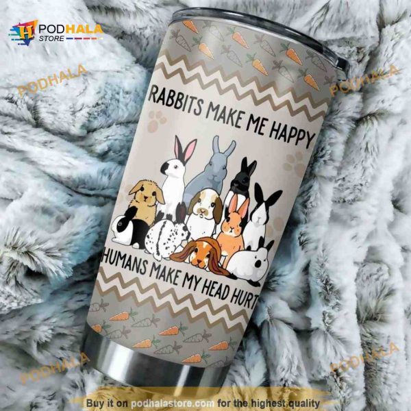 Rabbits Stainless Steel Cup Coffee Tumbler