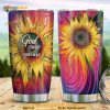 Rainbow Sunflower God Says You Are Stainless Steel Cup Coffee Tumbler