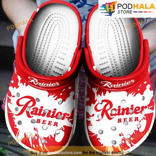 Rainier Beer 3D Funny Crocs