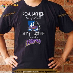 Real Women Love Football Smart Women Love The LSU Tigers Map 2023 Shirt 2