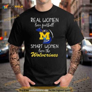 Real Women Love Football Smart Women Love The Michigan Wolverines 2023 Shirt 2