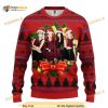 Red Black Pink Music Band Merry Xmas Ugly Christmas Sweater