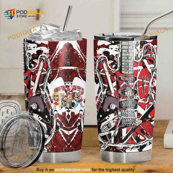 Red Frankenstrat Band Gift Travel Coffee Tumbler All Over Print 3D