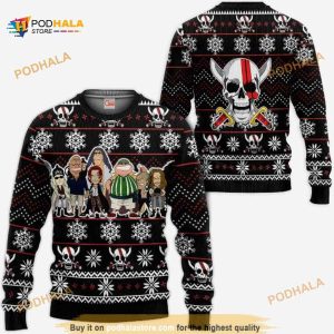 Red Hair Pirates Anime One Piece Xmas Ugly Christmas Sweater