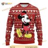 Red Mickey Mouse Disney For Fans Xmas Wool Ugly Sweater