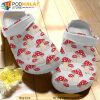 Red Mushroom Pattern 3D Funny Crocs Slippers