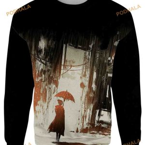 Red Rain 3D Funny Ugly Sweater
