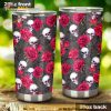 Red Roses Skull Stainless Steel Cup Coffee Tumbler