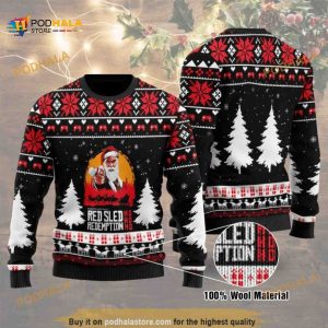 Red Sled Redemption 3D Funny Ugly Christmas Sweater