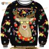 Reindeer & Bell Christmas Gift Merry Christmas Funny Ugly Sweater