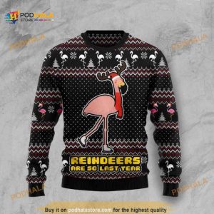 Reindeers Are So Last Year All Over Printed Funny Ugly Christmas Sweater