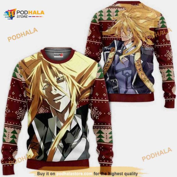 Reinhard Heydrich Anime Dies Irae Xmas Ugly Christmas Sweater