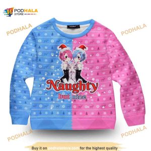 Rem Ram List All Over Printed Funny Ugly Christmas Sweater