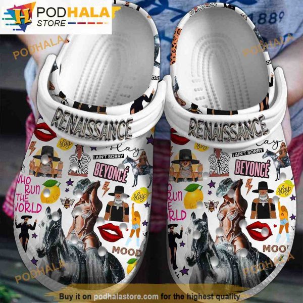 Renaissance Beyonce Music 3D Funny Crocs Clog Shoes