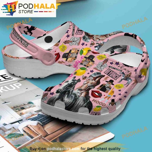 Renaissance Beyonce Music Pink 3D Funny Crocs Clog Shoes